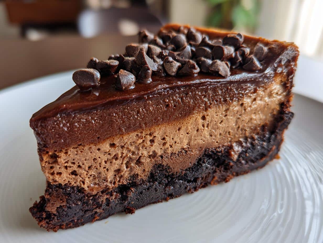 MINI MOCHA BROWNIE CHOCOLATE BASQUE CHEESECAKE - detail 1