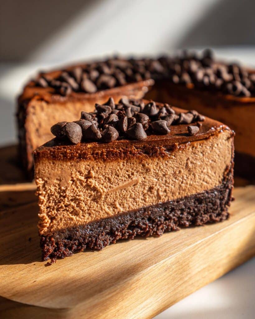 MINI MOCHA BROWNIE CHOCOLATE BASQUE CHEESECAKE