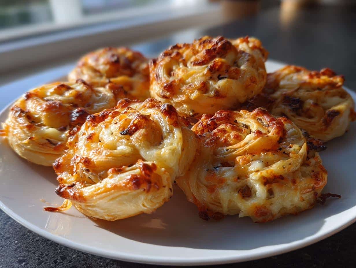 Mushroom and Cheese Pinwheels - detail 1