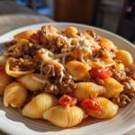 One-Pot Creamy Beef and Shells