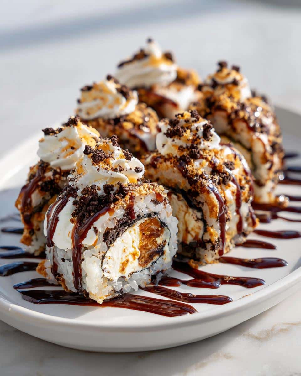 Oreo Cream Cheese Cheesecake Sushi Roll - detail 1
