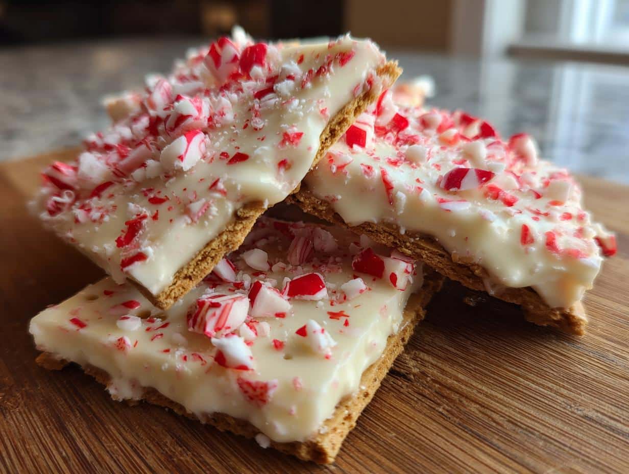 Peppermint Crunch White Chocolate Covered Graham Crackers - detail 1