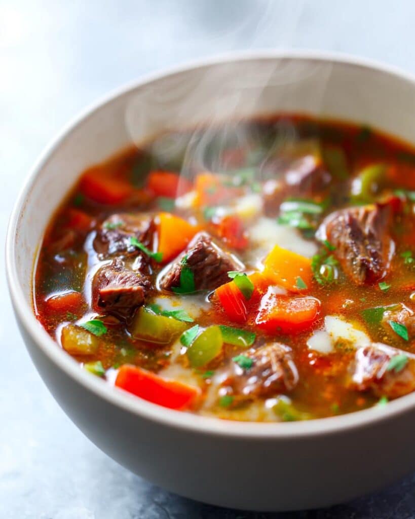 Philly Cheesesteak Soup Recipe