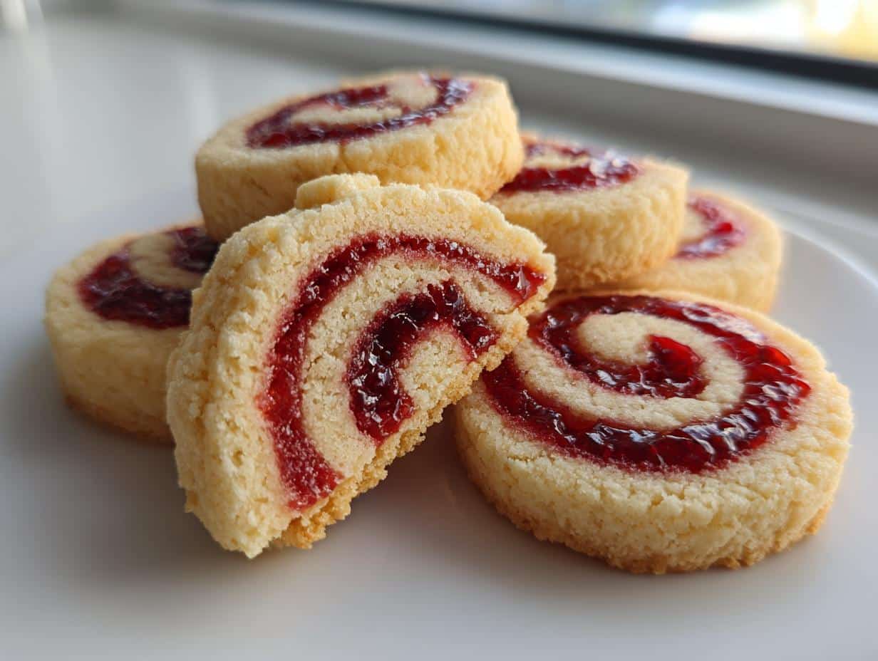 Raspberry Swirl Shortbread Cookies - detail 1