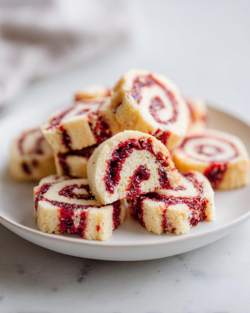 Raspberry Swirl Shortbread Cookies 2