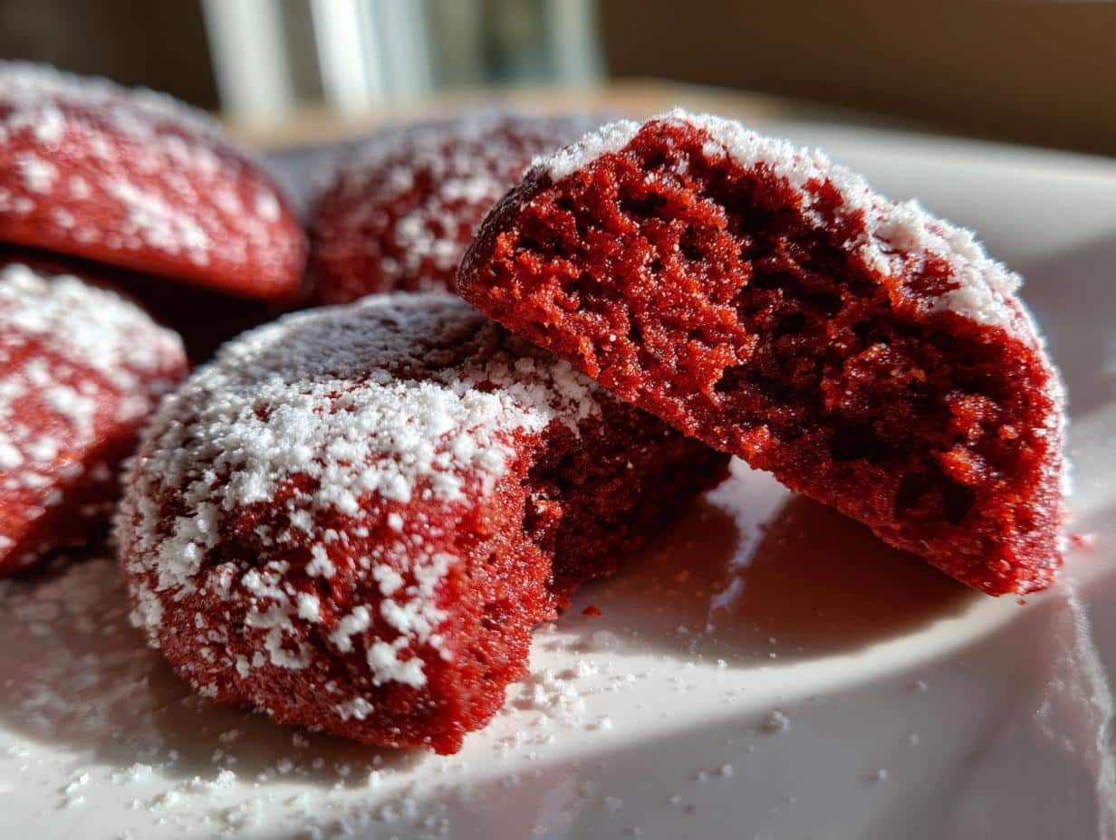 Red Velvet Snowball Cookie - detail 1