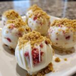 Strawberry Velvet Cheesecake Truffles