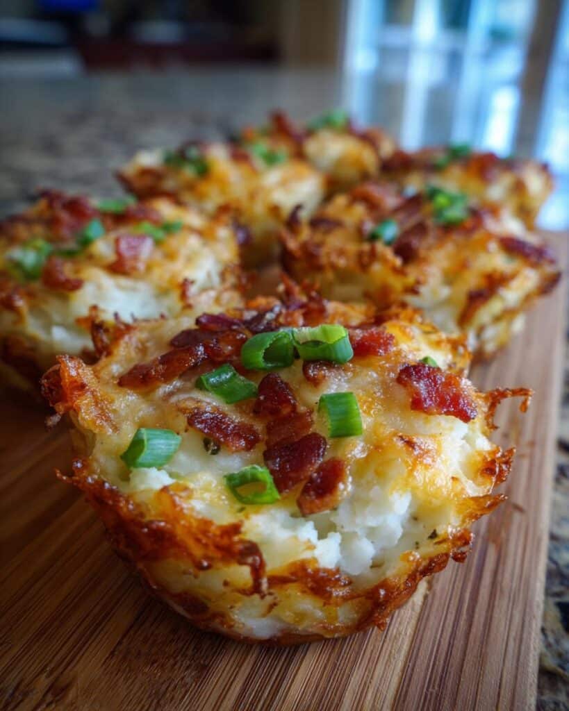 Stuffed Mashed Potato Nests
