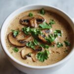 Vegan Cream of Mushroom Soup