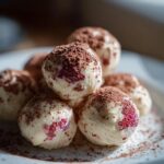 White Chocolate Strawberry Truffles