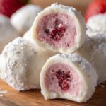 White Chocolate Strawberry Truffles