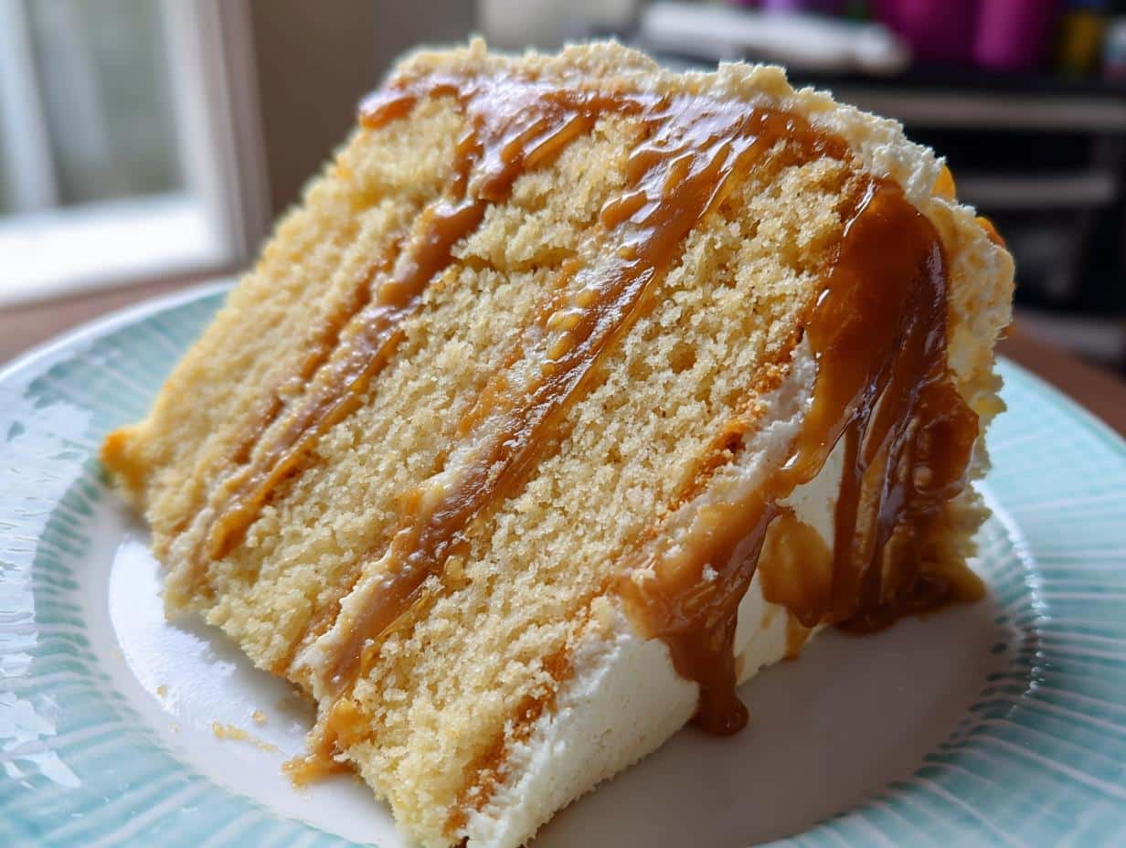 caramel cloud cake - detail 1