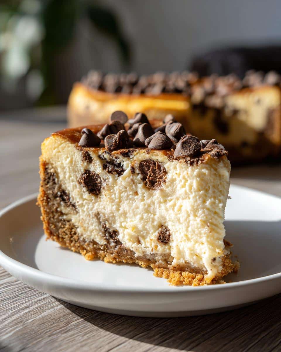 chocolate chip cheesecake - detail 1