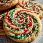 christmas swirl butter cookies