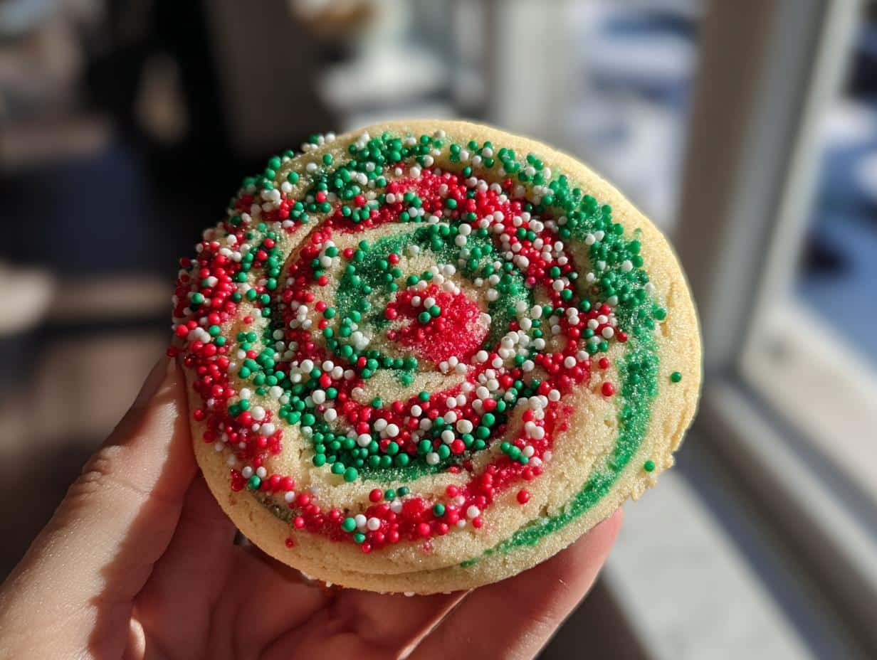christmas swirl butter cookies - detail 1