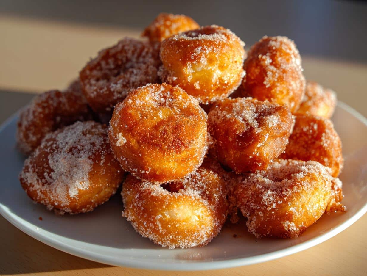 cinnamon sugar pretzel bites - detail 1