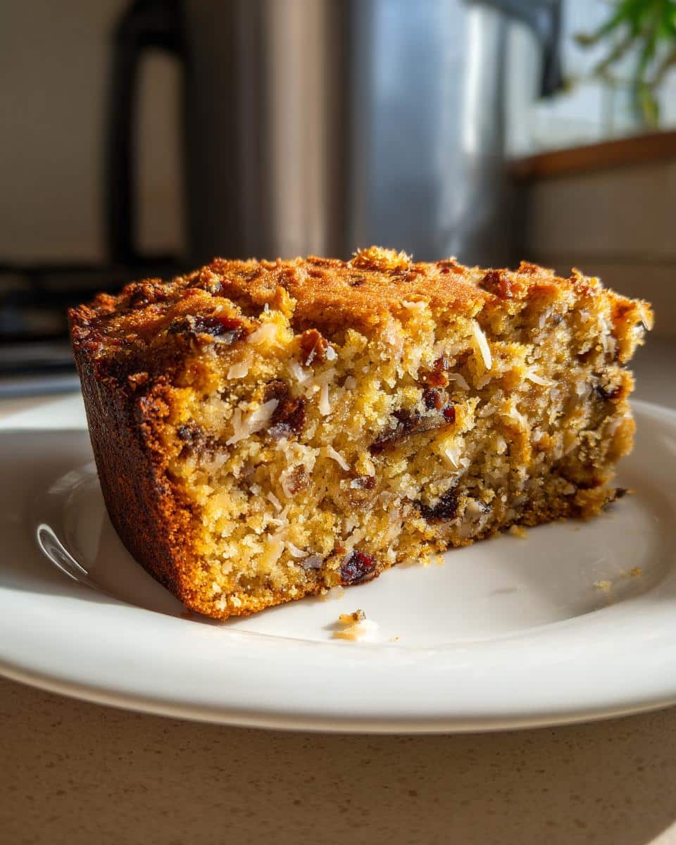 coconut date cake - detail 1