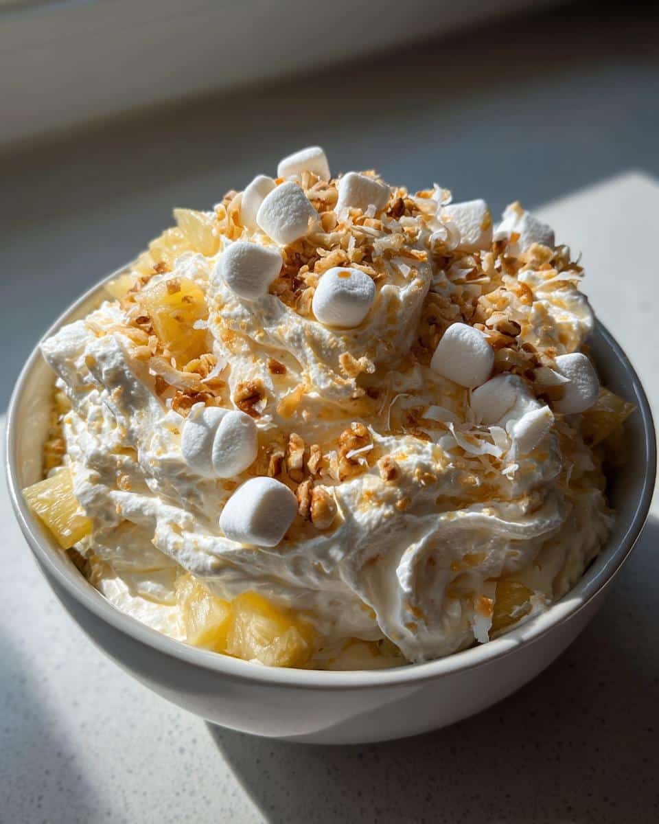 creamy cool whip pineapple fluff - detail 1