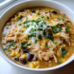 creamy green chile chicken enchilada soup
