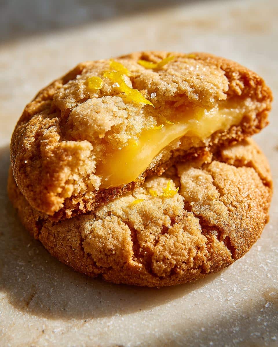 lemon curd cookies - detail 1