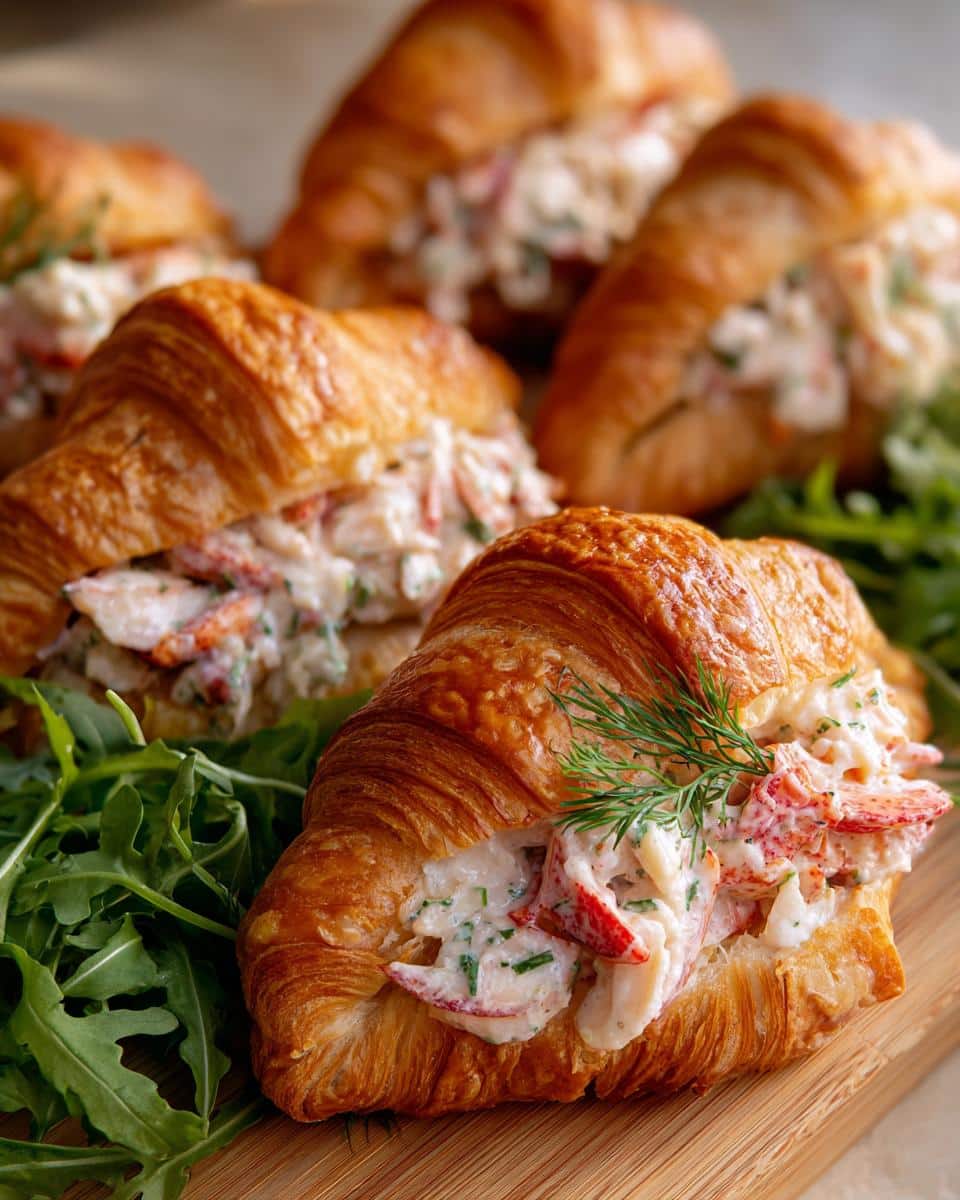 lobster croissant rolls elegant - detail 1