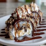 oreo cream cheese cheesecake sushi roll