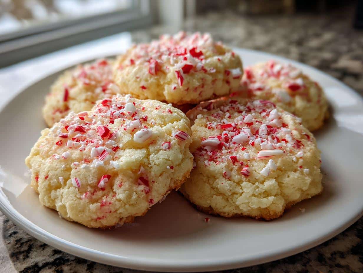 peppermint sugar cookies - detail 1