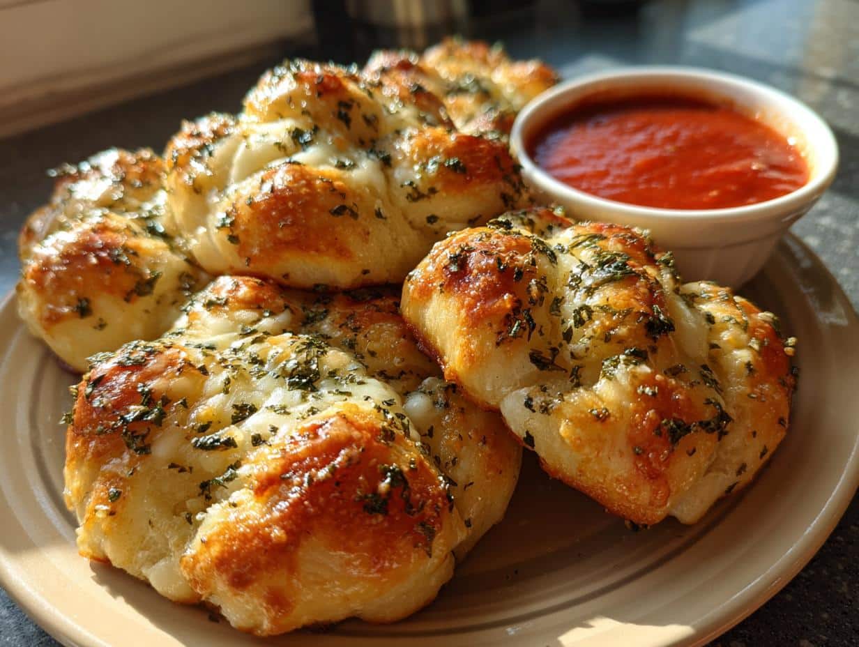 20-Min Garlic Knots with Marinara - detail 1
