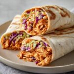 BBQ Chicken Coleslaw Wraps
