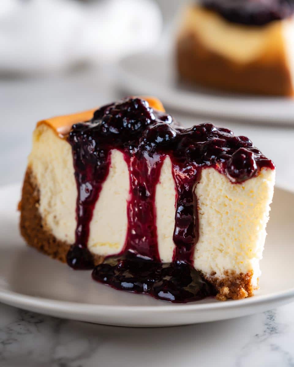 Basque Cheesecake Blackberry Sauce Baking Guide - detail 1
