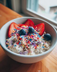 Birthday Cake Overnight Oats