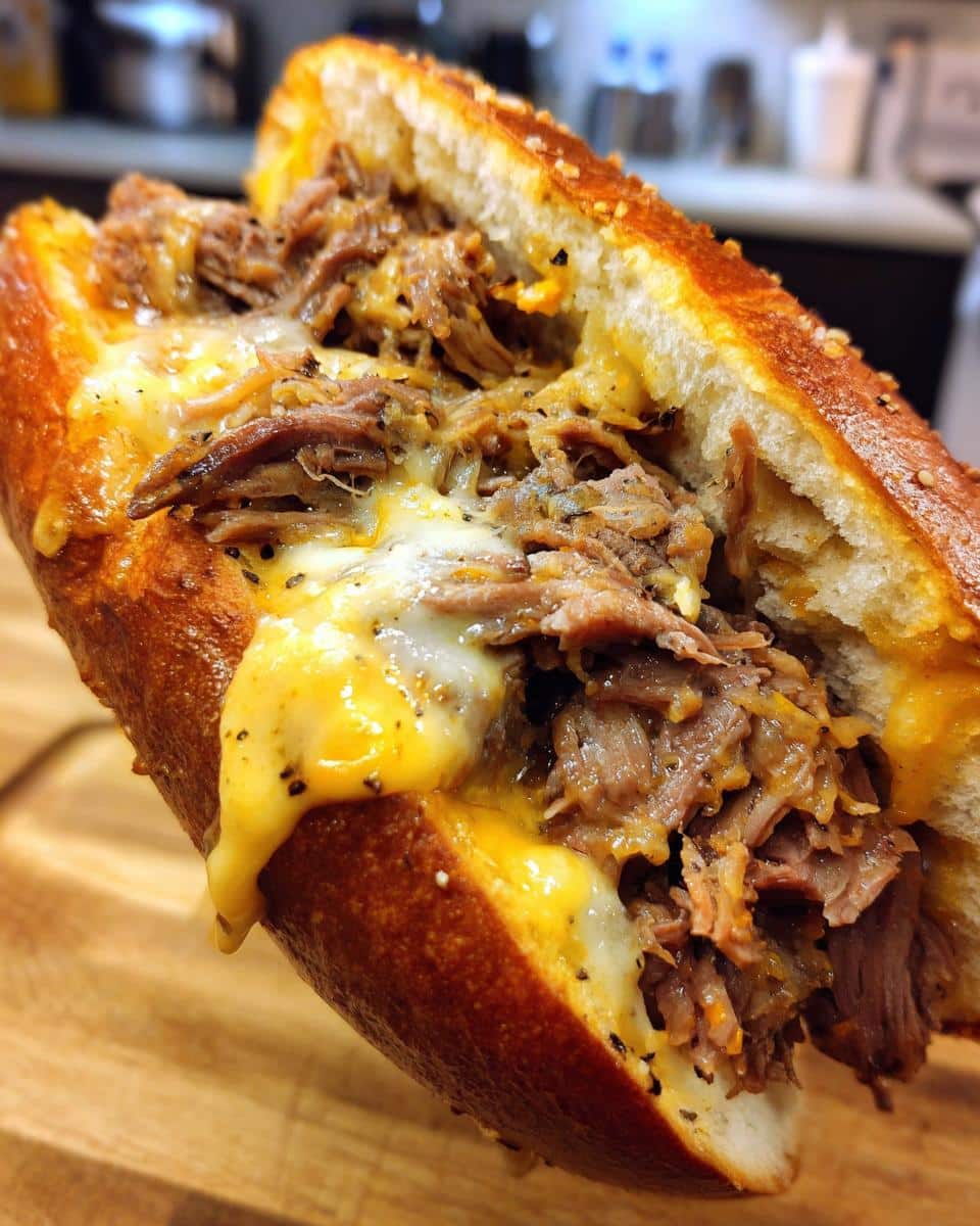 Brisket & Beer Cheese Pretzel - detail 1