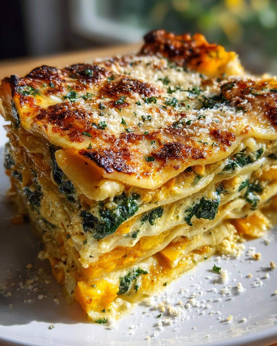 Butternut Squash Spinach Lasagna Recipe - detail 1
