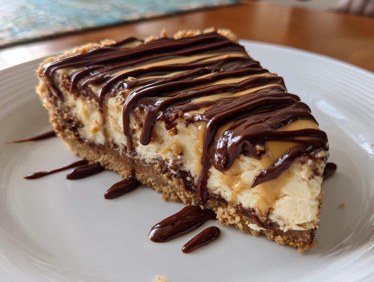 CHOCOLATE PEANUT BUTTER PIE - detail 1