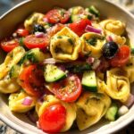 Cheese tortellini pasta salad