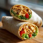 Cheesy Garlic Chicken Wraps
