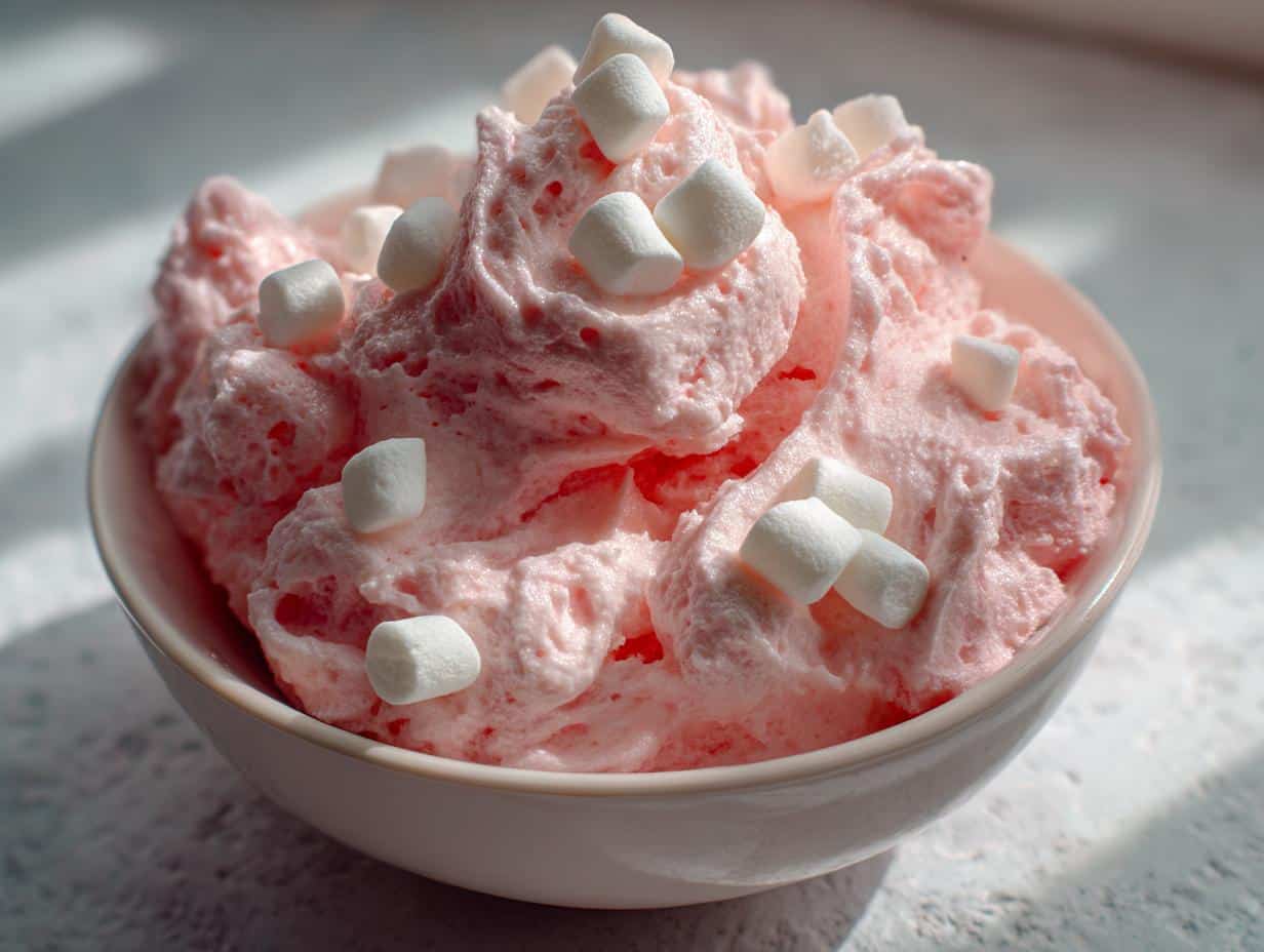 Cherry Jell-O Cloud Candy - detail 1