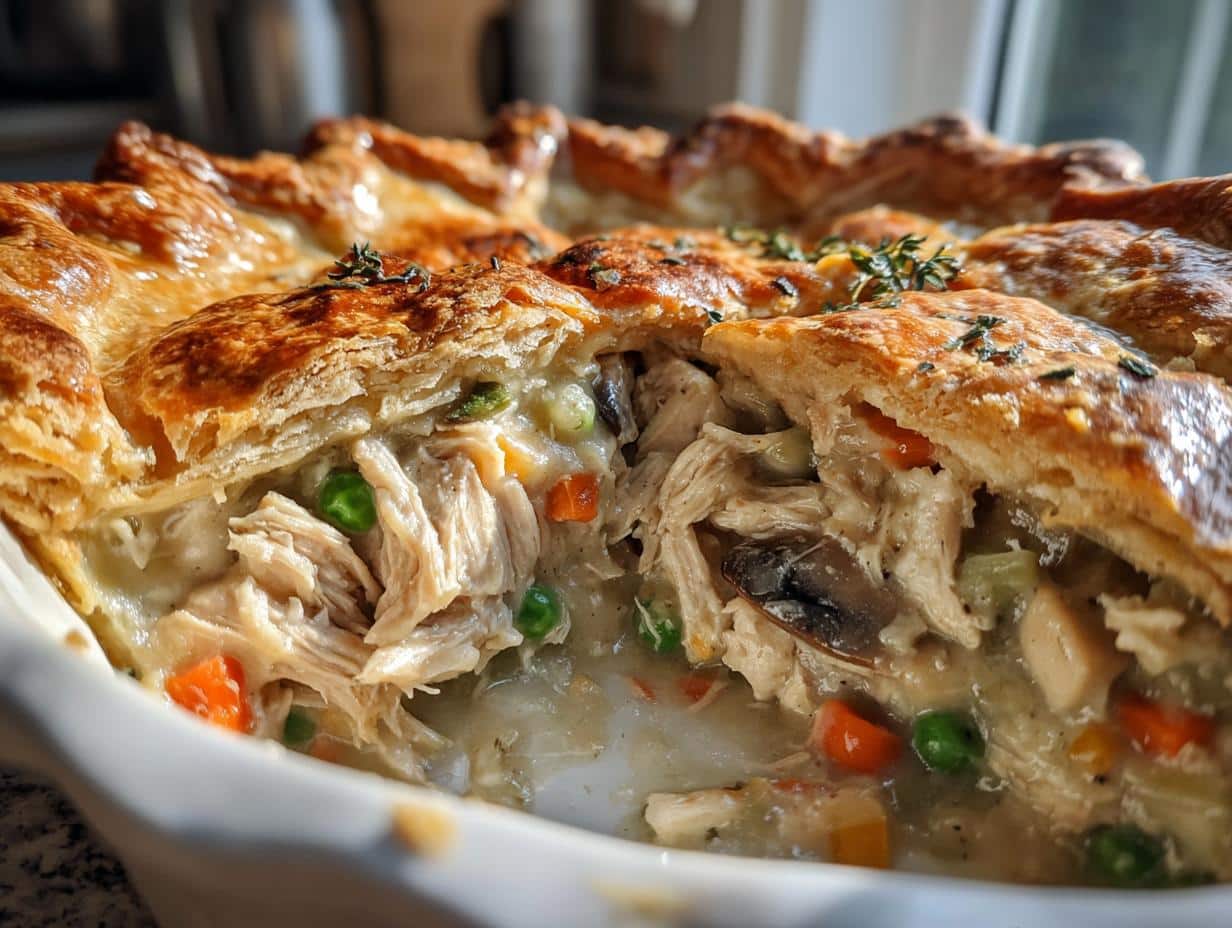 Chicken Mushroom Pot Pie Recipe - detail 1