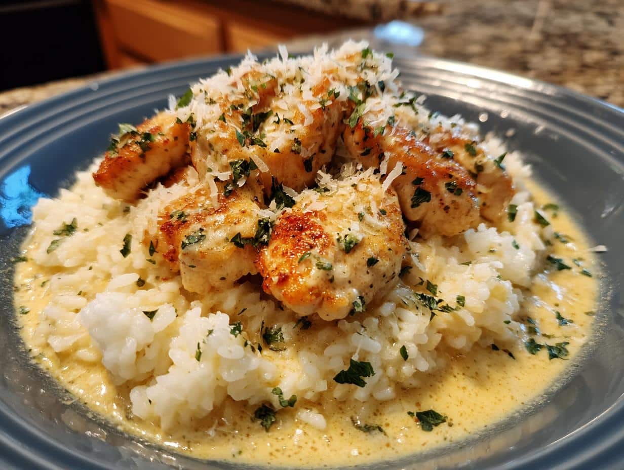 Chicken Scampi with Garlic Parmesan Rice - detail 1