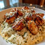 Chicken Scampi with Garlic Parmesan Rice