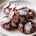 Chocolate Crinkle Cookies with Reese’s Peanut Butter Filling