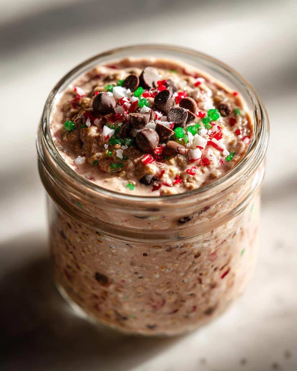 Chocolate Peppermint Overnight Oats - detail 1