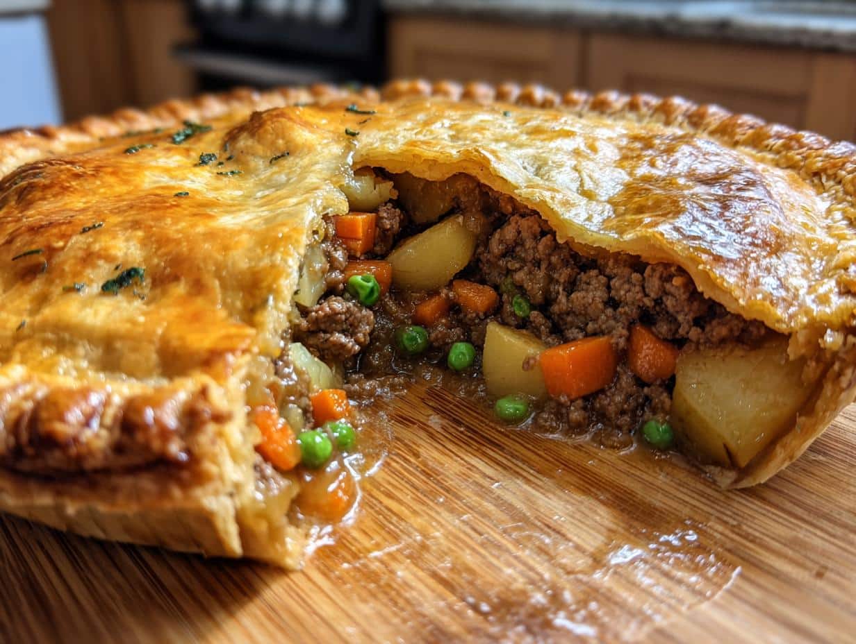 Classic Savory Beef & Veggie Pie - detail 1