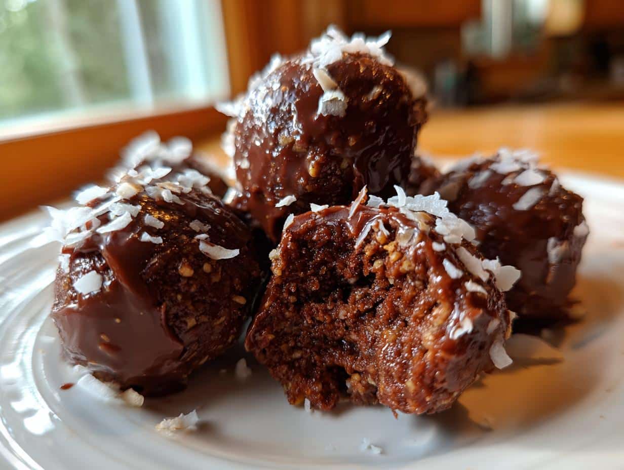 Coconut Chocolate Cookie Balls - detail 1