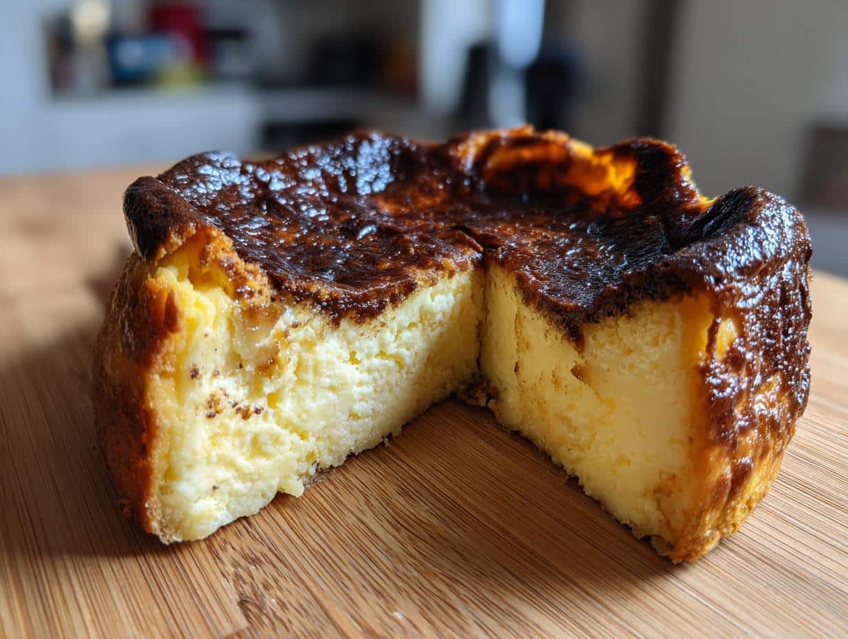 Coffee Basque Cheesecake - detail 1