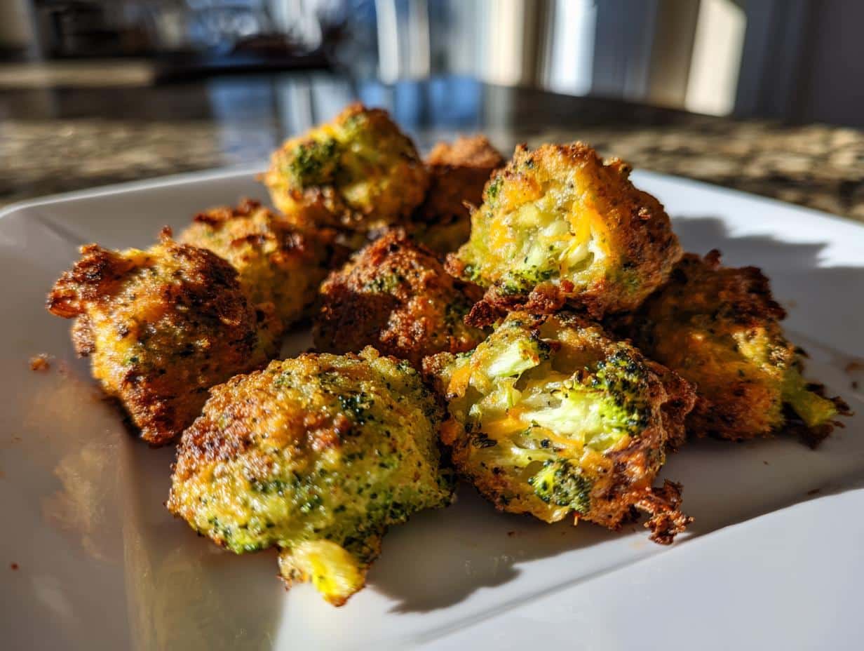 Crispy Broccoli Cheddar Poppers - detail 1