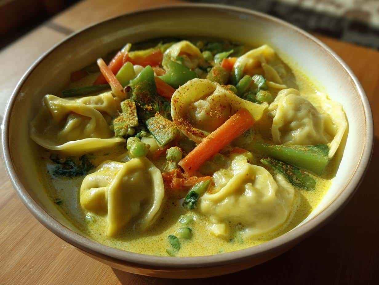 Curry Dumpling Soup - detail 1