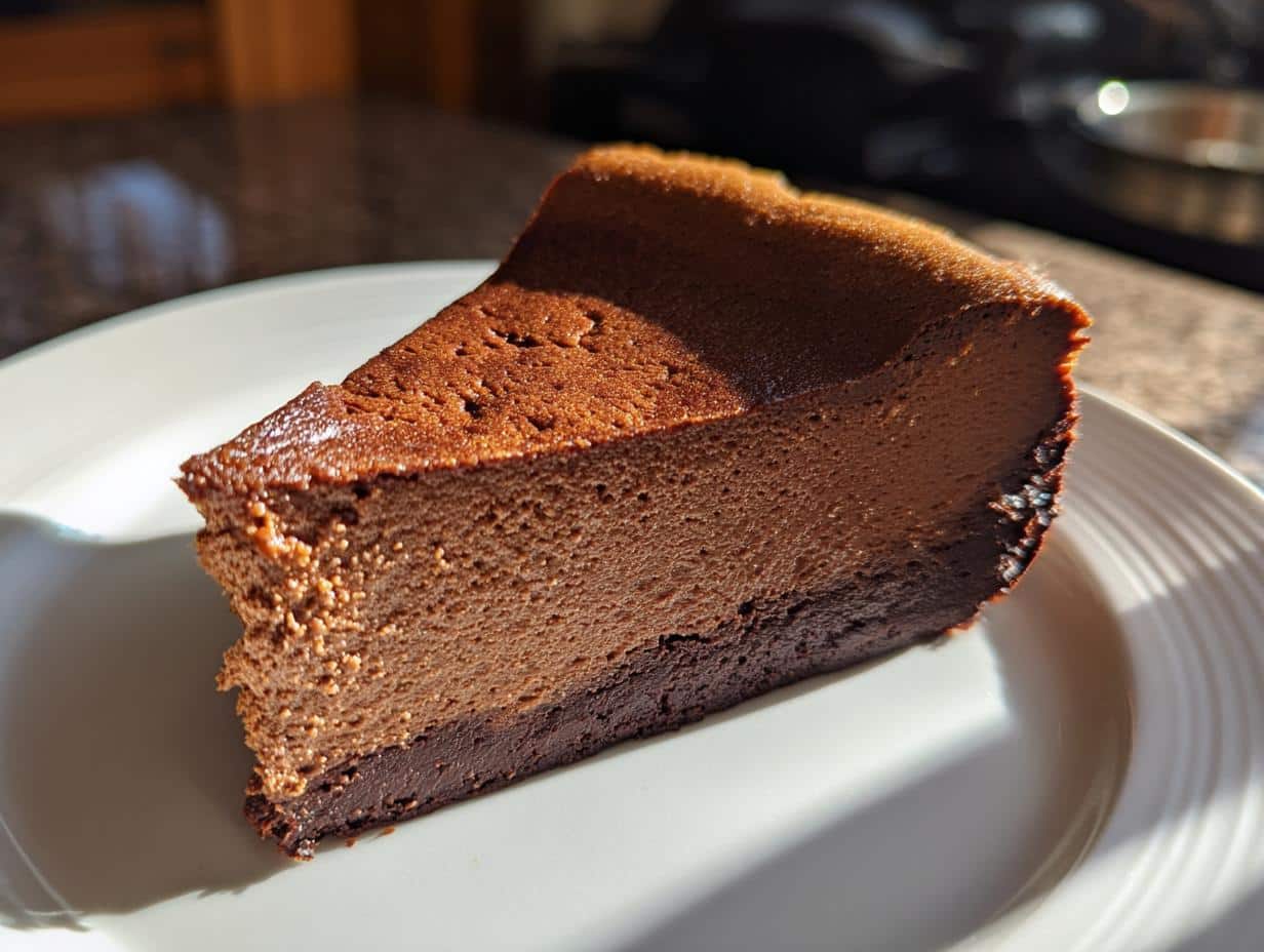 Dark Chocolate Basque Cheesecake - detail 1