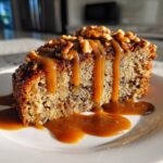 Date and Walnut Cake with Butterscotch Sauce