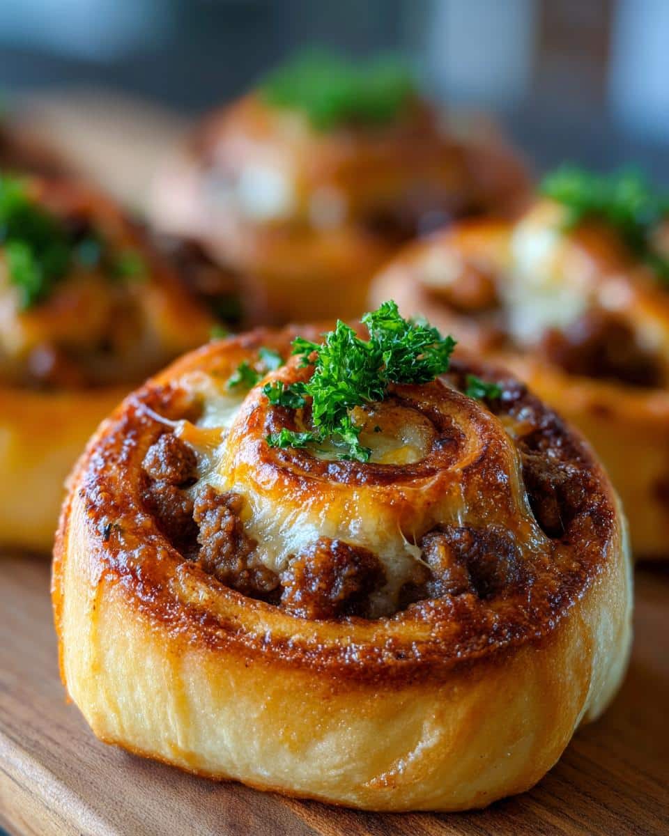 Garlic Butter Cheeseburger Rollups - detail 1